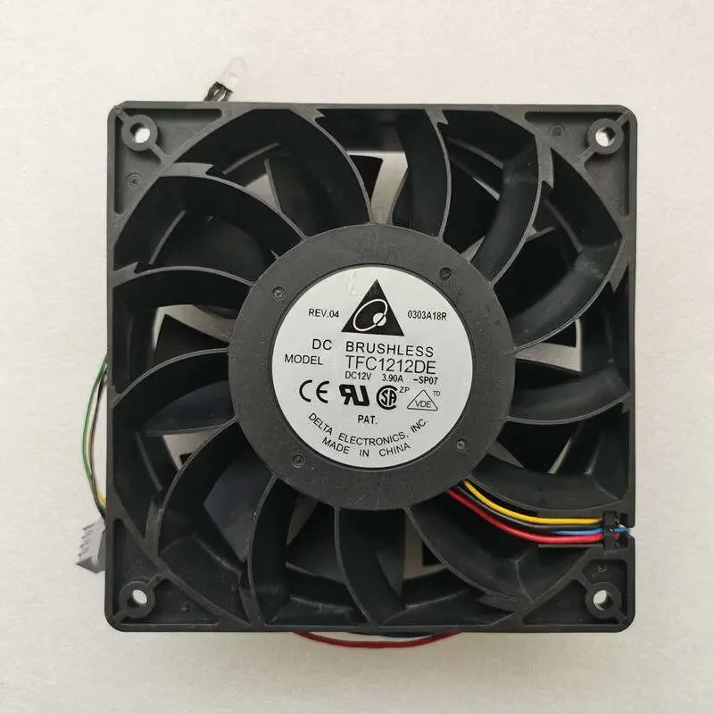 for Delta TFC1212DE Cooling Fan 12038 Specification 12V DC Brushless Server Cabinet Radiator High Airflow Silent Cooler