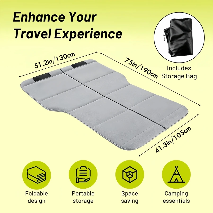 Foldable Non Inflatable Soft Foam Camping Mattress for Toyota RAV4 2019-2025 2026 Thickened Portable Car Bed  SUV Trunk Sleeping view 3