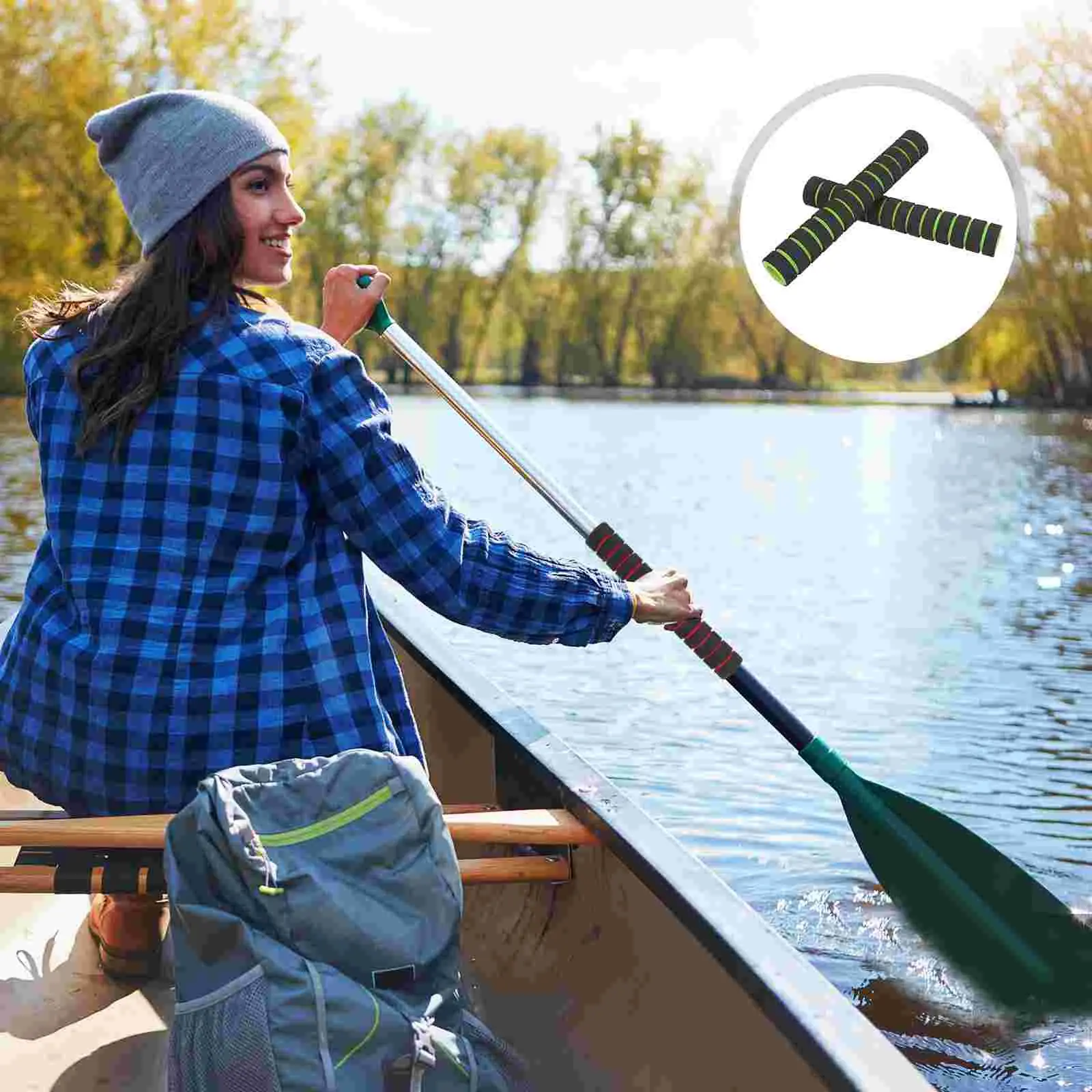 Paddle Kayak Grips Grip Rod Cover Canoe Handle Protector Accessories Kayaking Shaft Oar Hand Slip Sponge Non Foam Wraps Boat