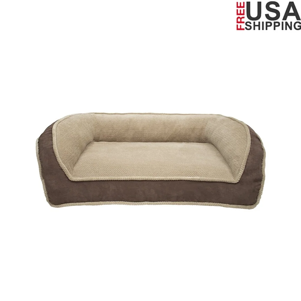 

Cuddler Pet Bed Dogs Cats Soft Washable Bolster Support Eco-Friendly Durable Design Ideal Small and Elderly Pets