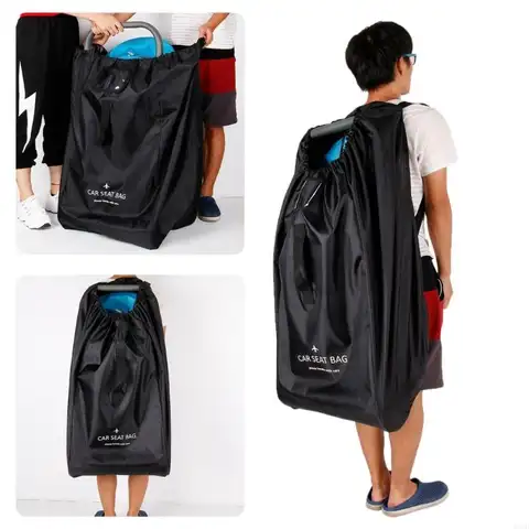 Convenient Carry Car Travel Bag With Reinforced Shoulder Strap And Handle For Easy Transport Infant Safety A2UB
