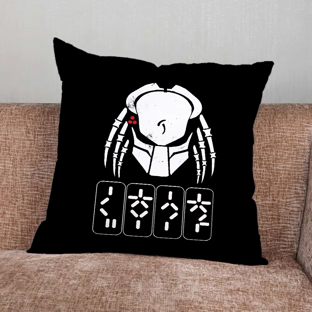 A-Alien Vs Predator Pillow Case For Home Bedroom Car Office Decoration Living Room Sofa Cushion Cover Suitable