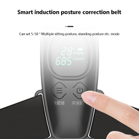 Custom Angle Smart Posture Correction Belt For Adult&Children Correct Hunchback Spine Posture Corrector Upper Back Brace Black