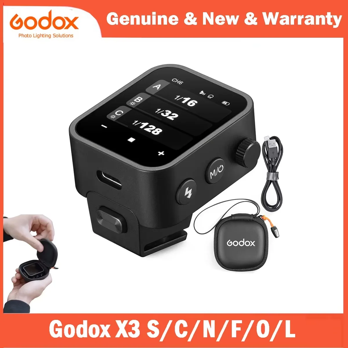 Godox X3 TTL HSS Touch Screen Wireless Trigger Transmitter for Canon Nikon Sony Fuji Olympus Panasonic