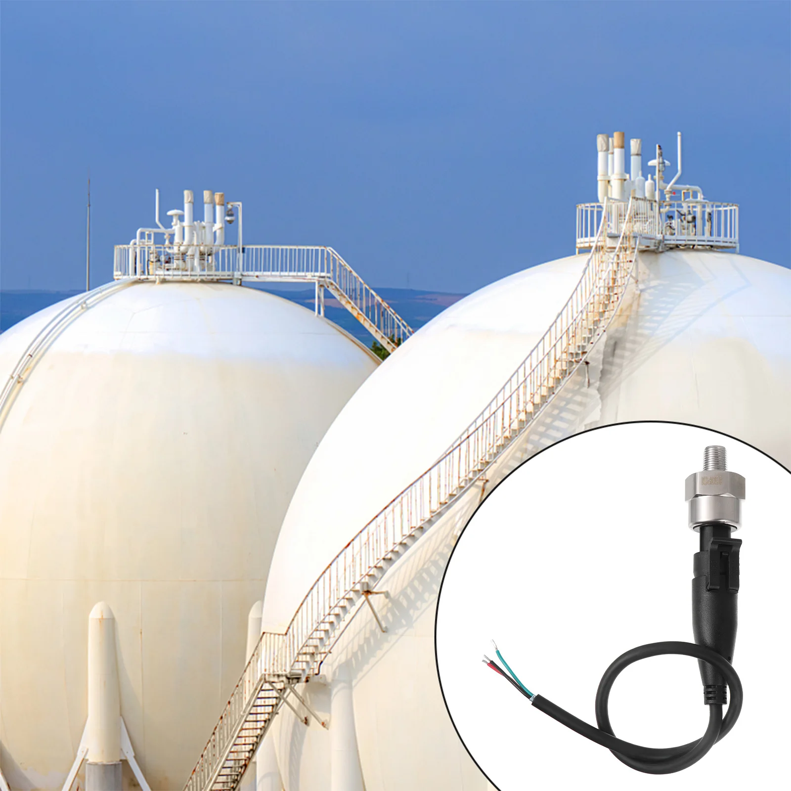 

150 Psi Pressure Sender Stainless Steel Transducer Sensor Advanced Accuracy for Oil Fuel Air Water Pressure Gauge Tool