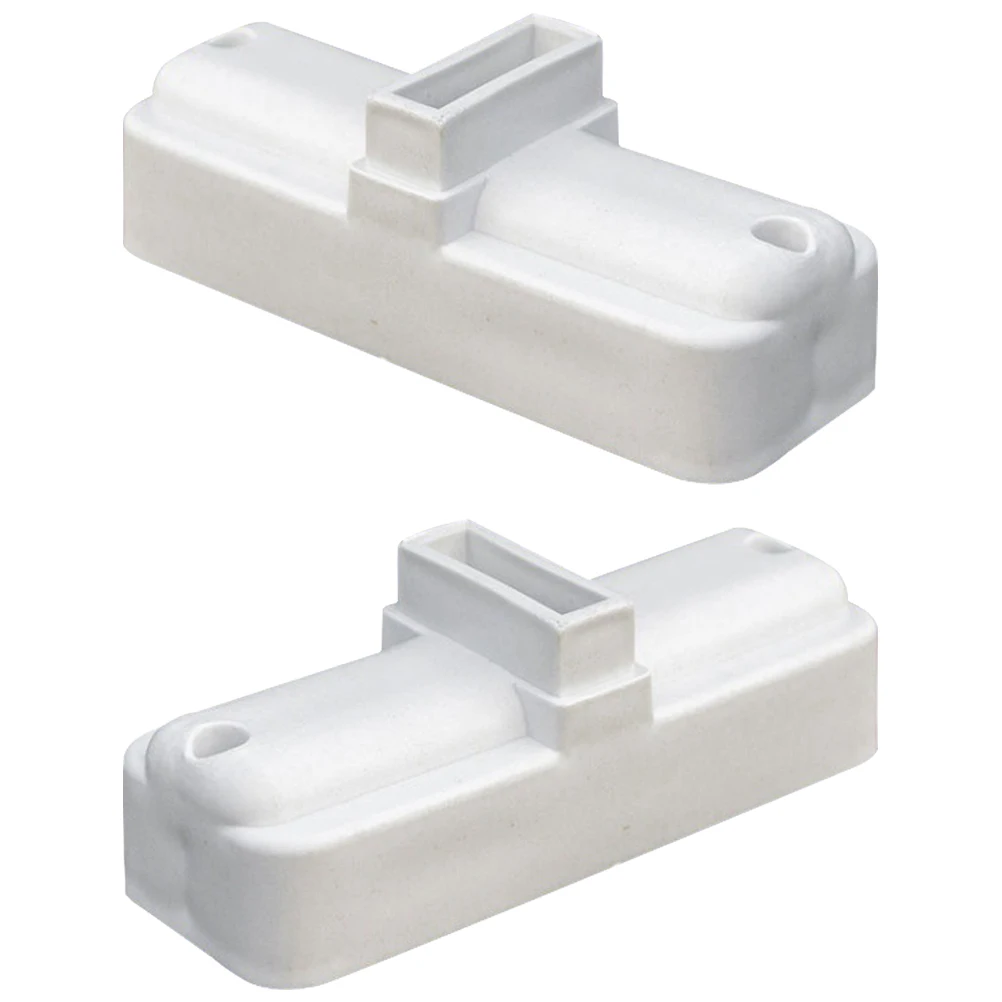 

2Pcs Plastic Supplies White Support for Picket Support Fence Garden Fence Holder Long Lasting Durable Stable