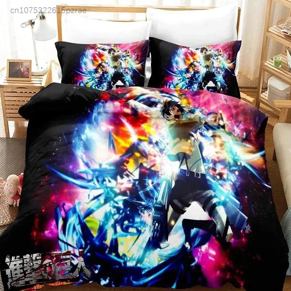 Fashion 3D Attack The Giant Bedding Set Printed Bed Set With Pillowcase Bed Duvet Cover Soft Queen King Size Bedclothes Home