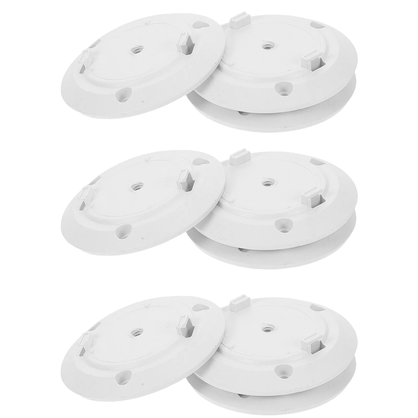 

20Pcs Home Camera Mount Base - Reliable Plastic Camera Wall Plate for Indoor Mounting - Compact Design Mount Base Installation