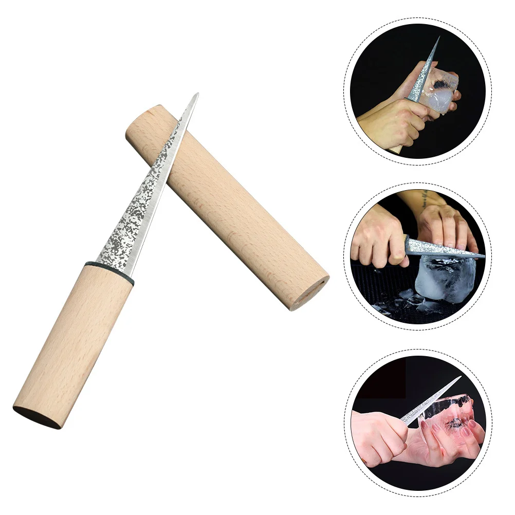 

Инструмент для бритвы, стальная деревянная ручка для домашнего бара, отеля, кафе, бармена, измельчитель льда, конический ледокол