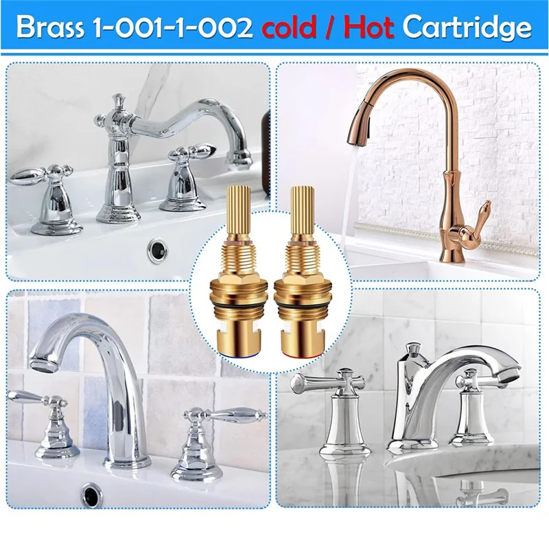 مجموعة استبدال خرطوشة الصمام ABNO-Brass 1-001 & 1-002، خراطيش صنبور واسعة النطاق ساخنة/باردة