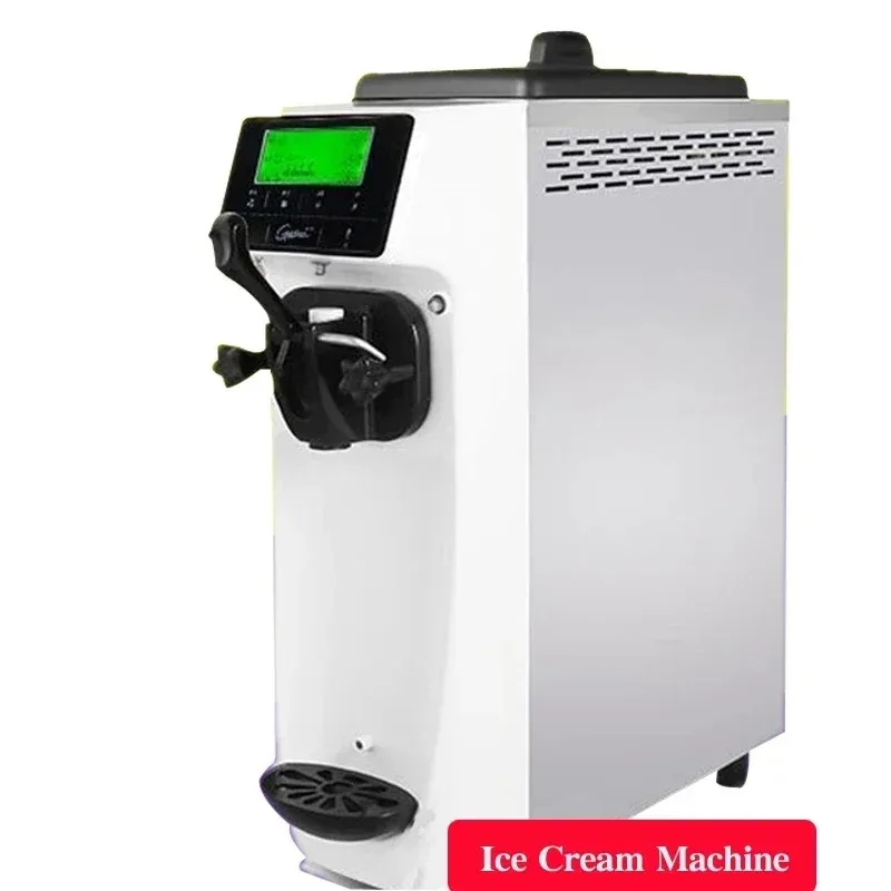 

L # ST16E Desktop Soft Ice Cream Machine Small Stainless Steel Ice Cream Machine Soft Ice Cream Maker 12-16L/h 220V 1PC