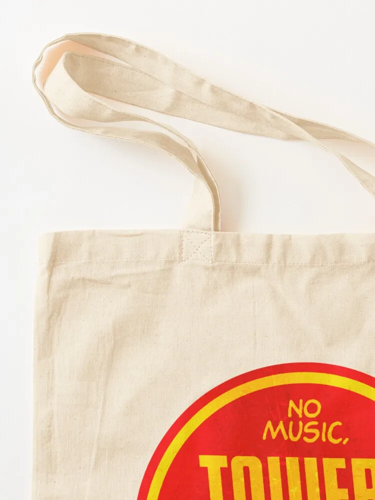 Tower Records-Sac fourre-tout vintage pour hommes, sacs fourre-tout, sacs en tissu, sac à main, sac en toile