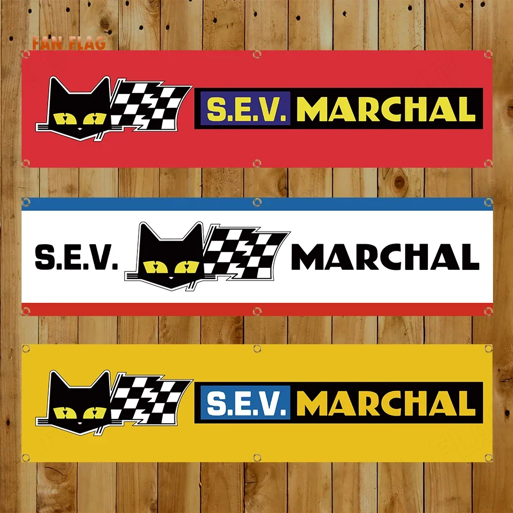 60x240cm SEV Marchals Auto Parts Banner Flag Polyester Printed Garage or Outdoor Decoration Tapestry