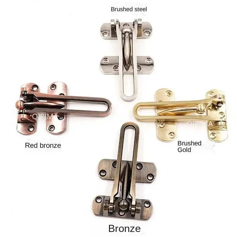 Wooden Door Latch Door Buckle Furniture Hardware Large Thick Buckle Anti-theft Chain Hotel Interior Door Safety Lock