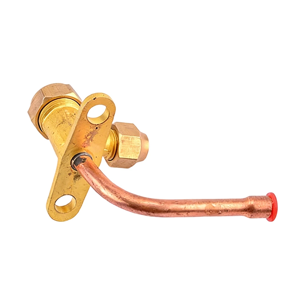 Brass Three Way AC Valve for Split System Air Conditioners Refrigeration Units and Water Supply Line Integration Tasks