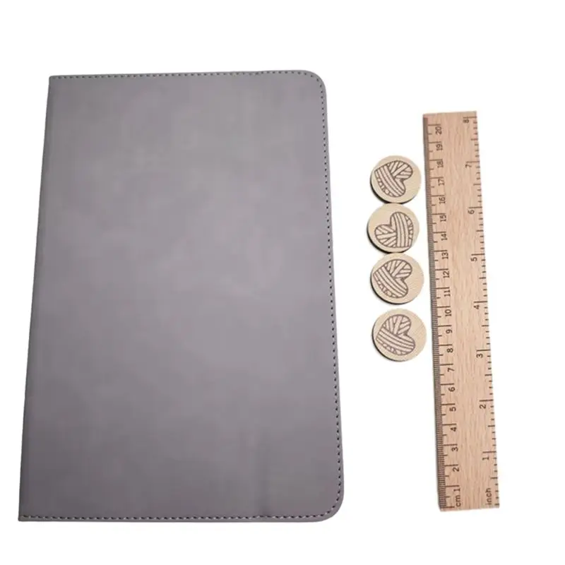 

Держатель для схем вязания крючком AT84, органайзер для выкройки, простой в использовании, складной, портативный, магнитный держатель для схем вязания.