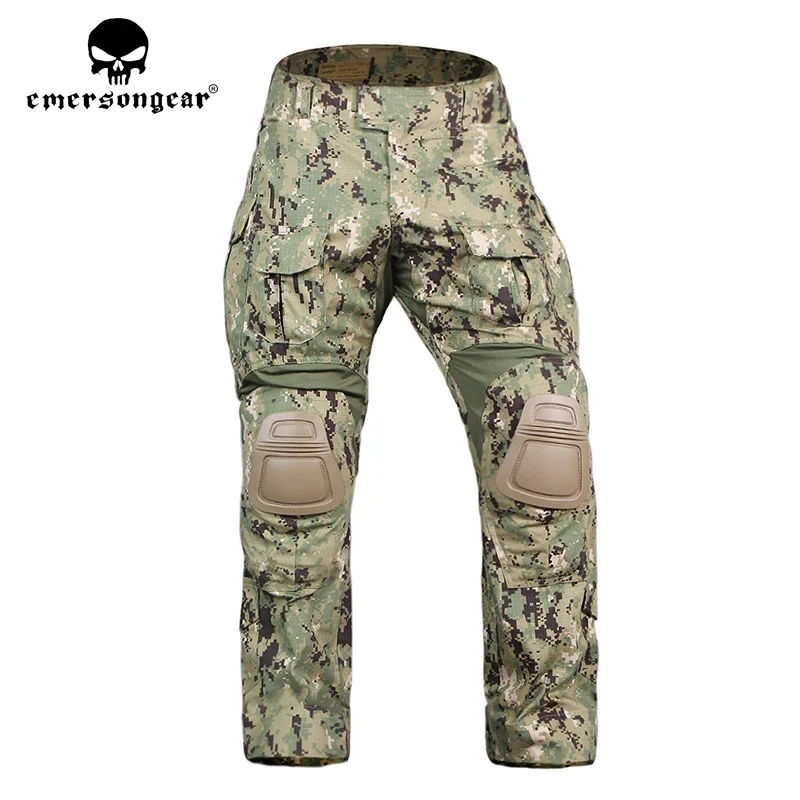 Emersongear Combat Uniform Tactical Pants with Knee Pads Mulitcam G3 Emerson Pants Hunting Accessories AOR2