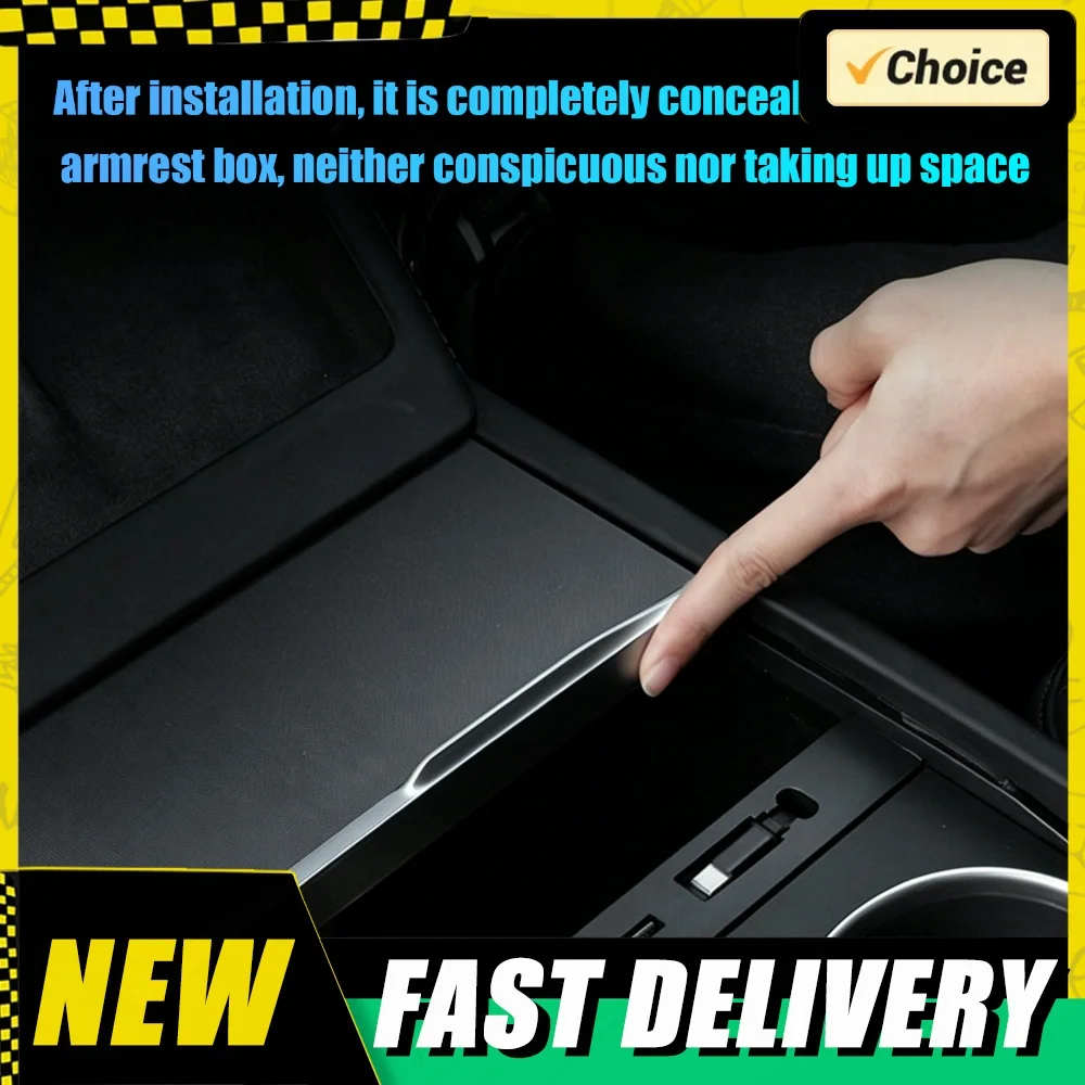 USB Hub for Tesla ModelY/YL/3 4 in 1 Multi Port Fast Charger Docking Station USB Intelligent Docking Station for Center Console