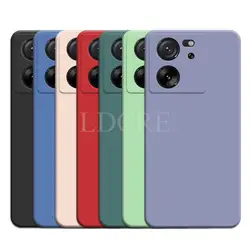 Für xiaomi 13t pro fall flüssiges silikon coque abdeckung xiaomi 13t pro fall tpu schutz telefon hülle xiaomi 13t 12t 11t pro abdeckung