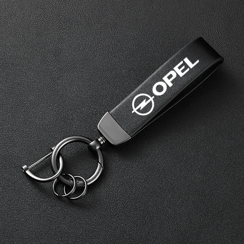 High-Grade Leather Car Keychain Holder Keyring For Opel Astra j Insignia Astra g Corsa Zafira b Mokka Vivaro Meriva Accessories
