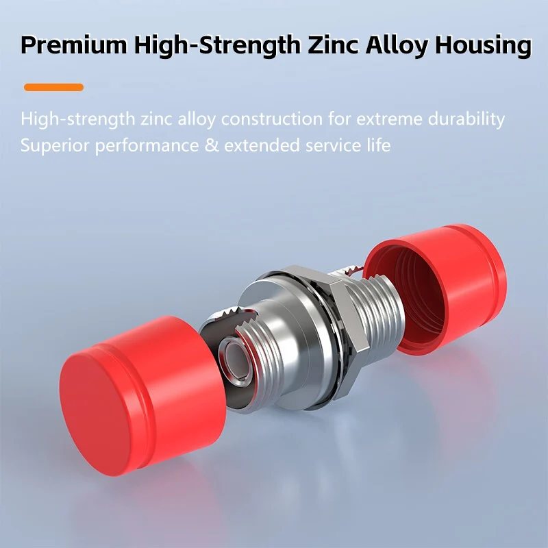 FC‑FC Mini D‑Style Fiber Optic Flange Adapter Carrier‑Grade Zirconia Ceramic Sleeve Fiber Coupler for FTTH CATV Data Center LAN