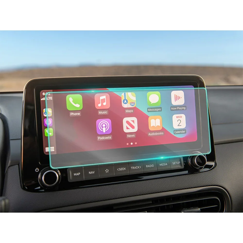 

Для Hyundai KONA Kauai 2021-2022 автомобильный мультимедийный DVD видео GPS навигация ЖК-экран закаленное стекло защитная пленка против царапин