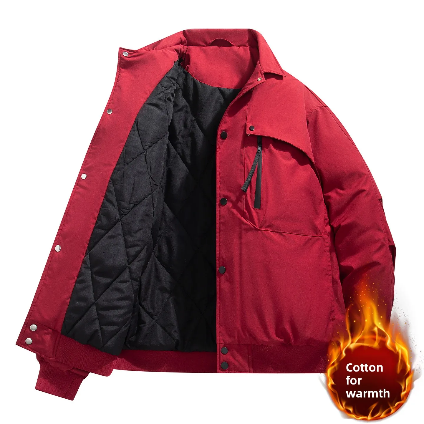 

2025 г., модная свободная повседневная хлопковая куртка-авиатор унисекс для занятий спортом на открытом воздухе с отложным воротником