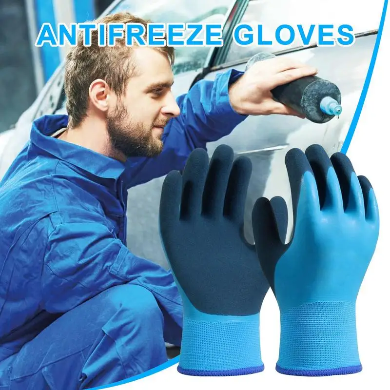 2pcs Winter Fishing Waterproof Cold Resistant Gloves Thickened Warm Cold Storage Specializeds Antifreeze Gloves Winter Gloves