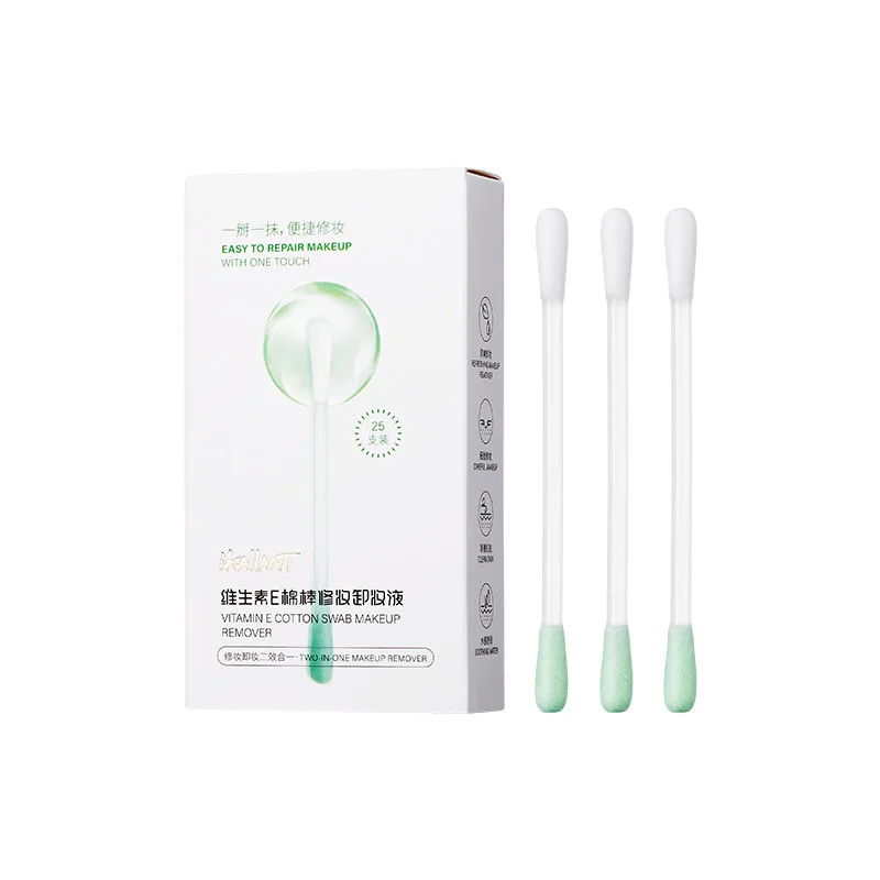 25PCSMakeup Remover สําลีไม่ระคายเคืองแต่งหน้าRemoverทําความสะอาดLiquidแยกแพคเกจความงามทําความสะอาด