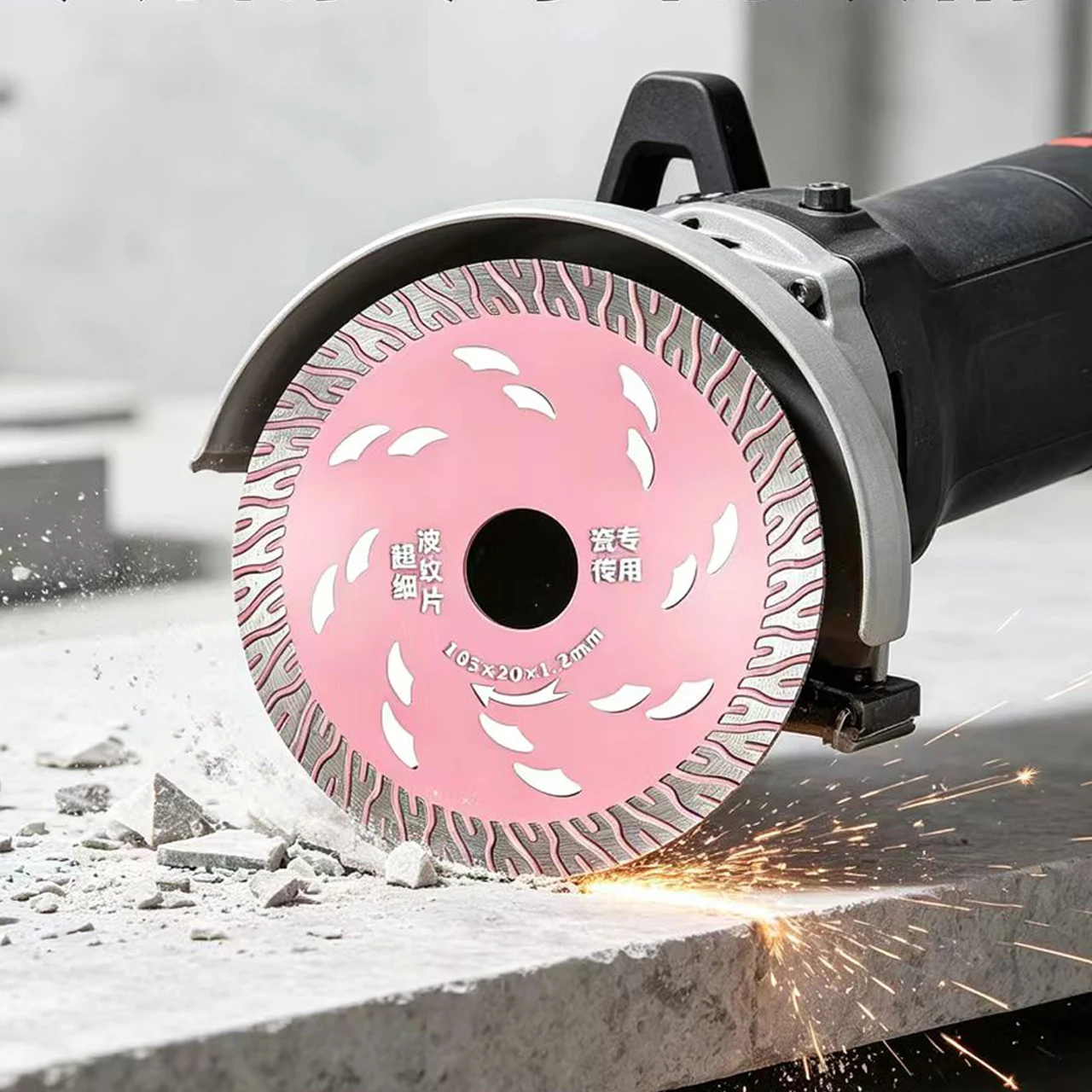 105x20mm Ultra Thin Wave Cutting Disc Pink For Tile Marble Glass Saw Blade Grinder Power Tool Accessories