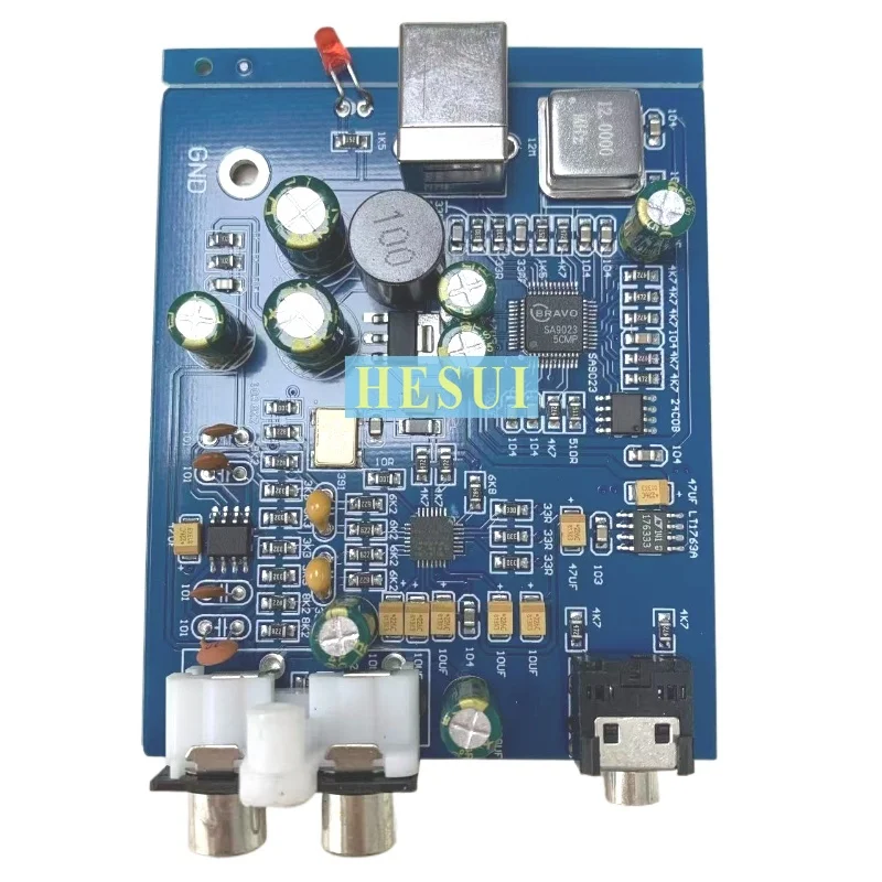 Módulo HIFI ES9018 DAC ES9018K2M SA9023 módulo de decodificación USB DAC tarjeta de sonido externa placa de módulo amplificador de audio