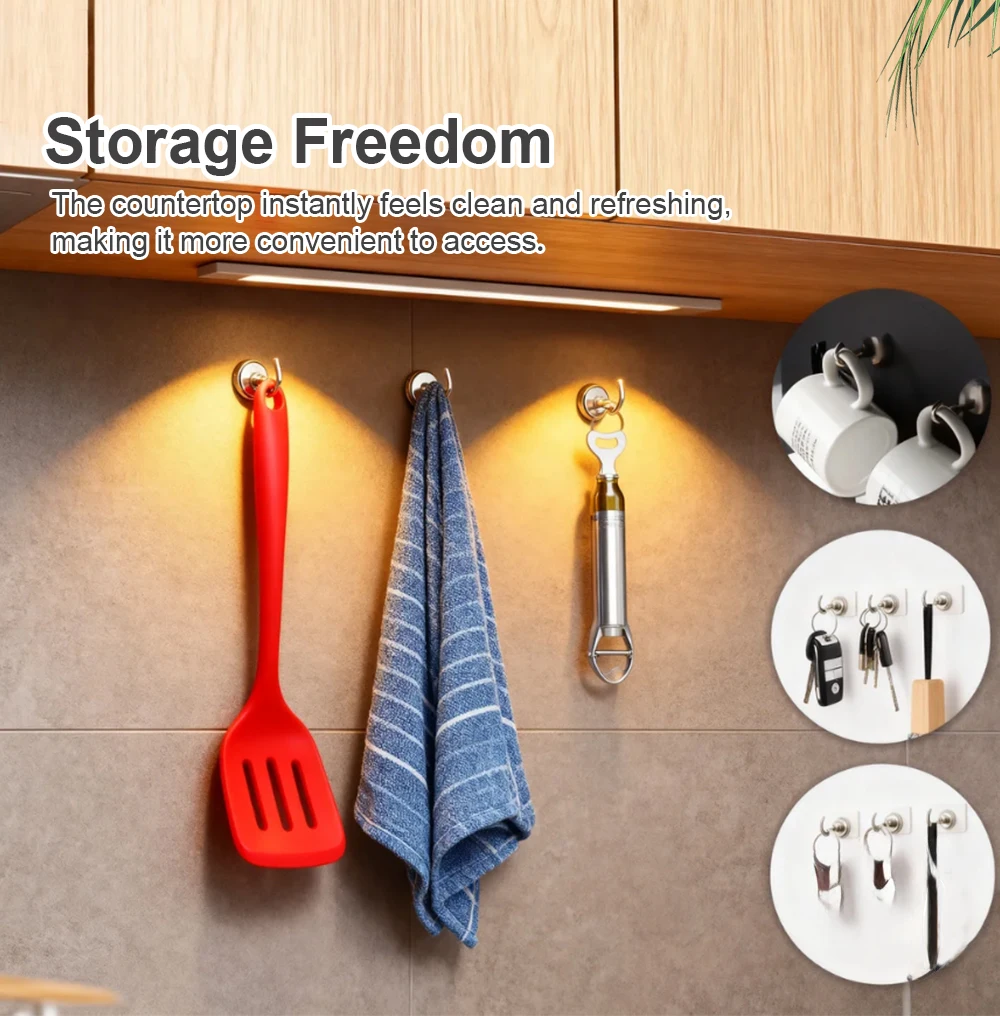 Powerful Magnets Hanging Hooks Magnetic Hooks Super Strong Magnets Neodymium Magnet for Bathroom Kitchen Organizers