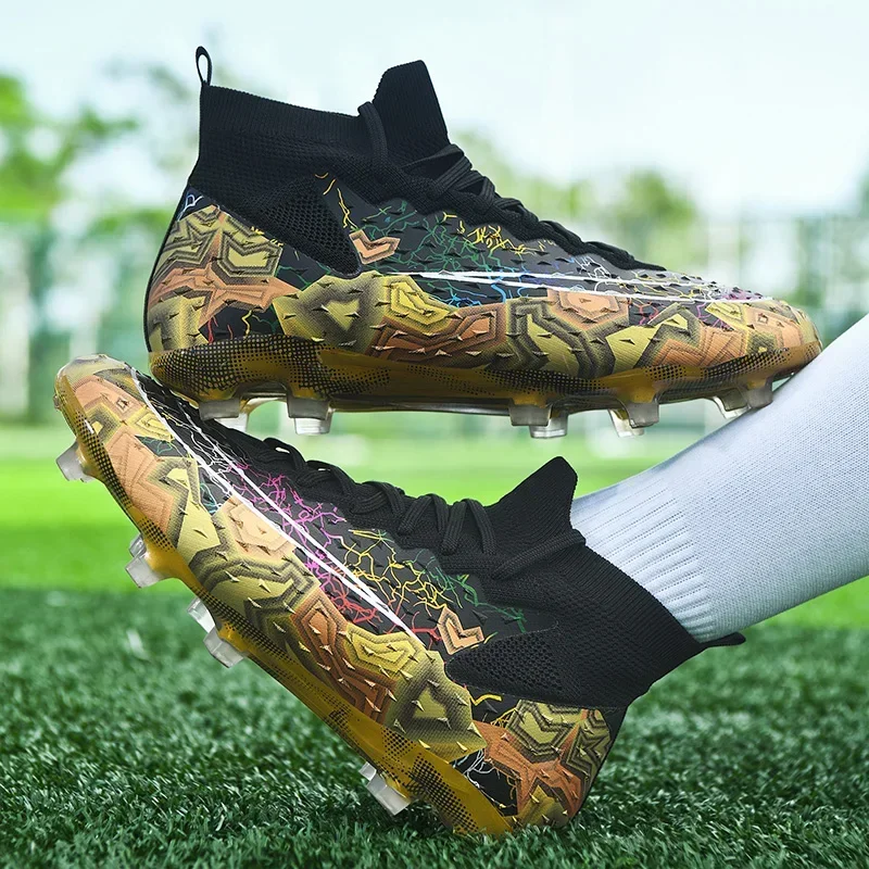 

Men FG/TF Football Boots Futsal Professional Unisex Anti-Slip Kids Soccer Shoes Grass Training Outdoor Football Shoes Sneakers