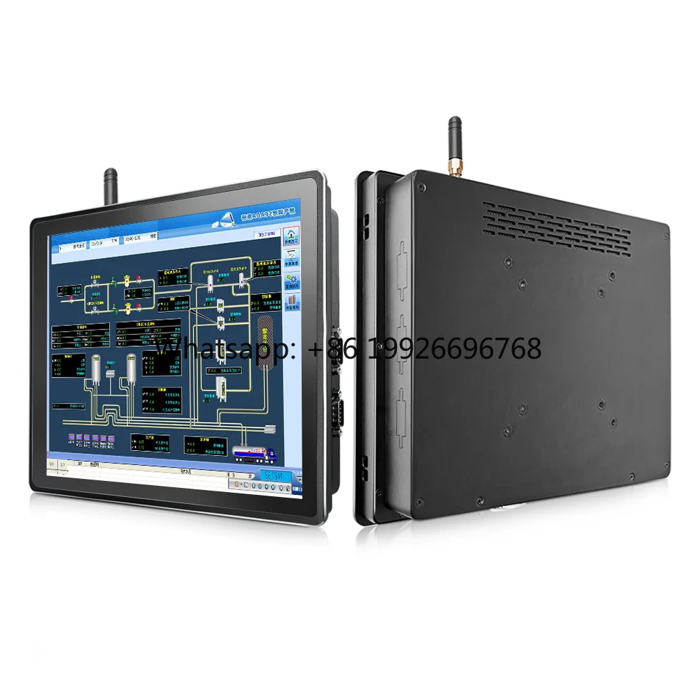 19-Inch All-In-One Touch Computer Capacitive Touch Industrial Control LCD Display Rackmount Industrial Monitor Stock I3/I5/I7