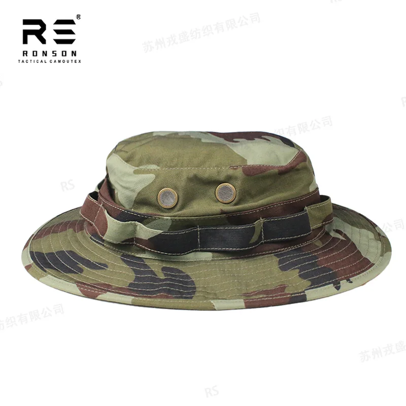 الأيرلندية DPM التمويه صيد السمك بوني قبعة T/C 65/35 مزق وقفة النايلون القطن Mil-spec النسيج مقاوم للماء NIR الاستخدام الدائم التكتيكي #1