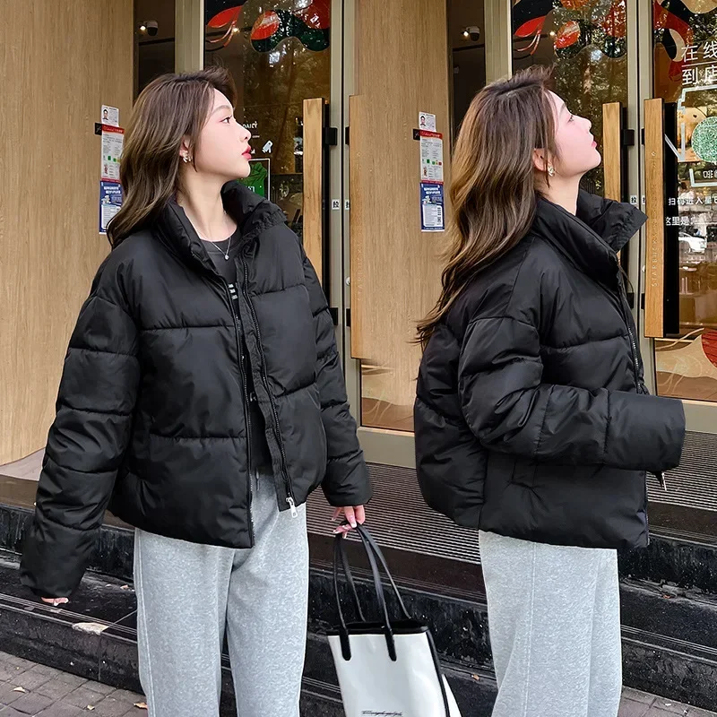 Fashion Winter Jacket Women Casual Thick Down Cotton Winter Puffer Coat Windproof Warm Quilted Outwear