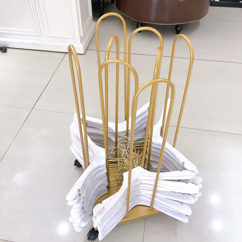 

Clothes Hanger Organizer Rack Sturdy Floor Standing Clothes Hanger Stacker