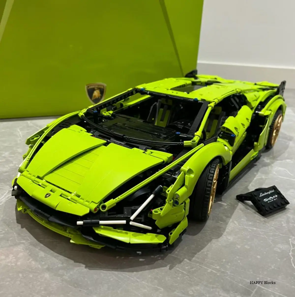 Décennie s de construction techniques de modèle de super voiture Lambos Moc, briques compatibles 3696 FKP37, jouet pour adultes, cadeaux pour garçons, 42115 pièces