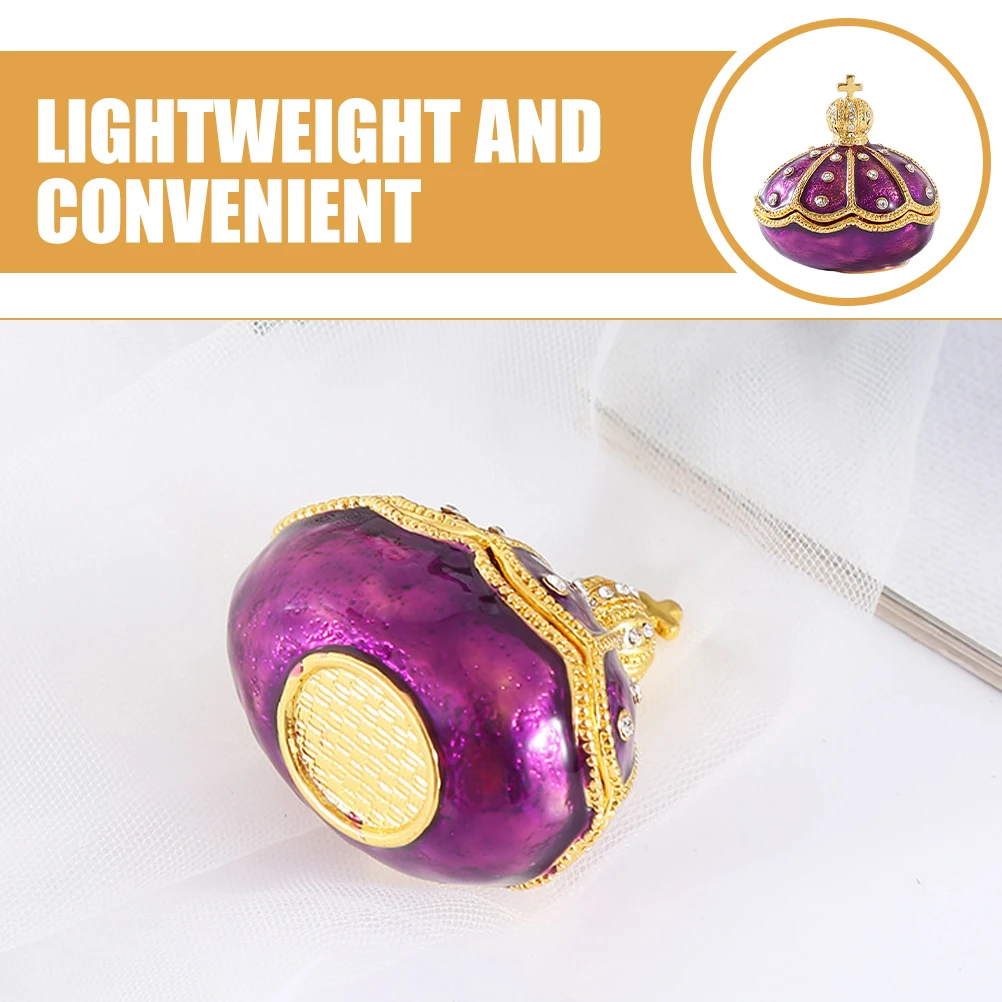 

Crown Jewelry Box Shell Shaped Lightweight Portable Ring Storage Case Trinket Box For Earrings Necklace Bracelets Sundries