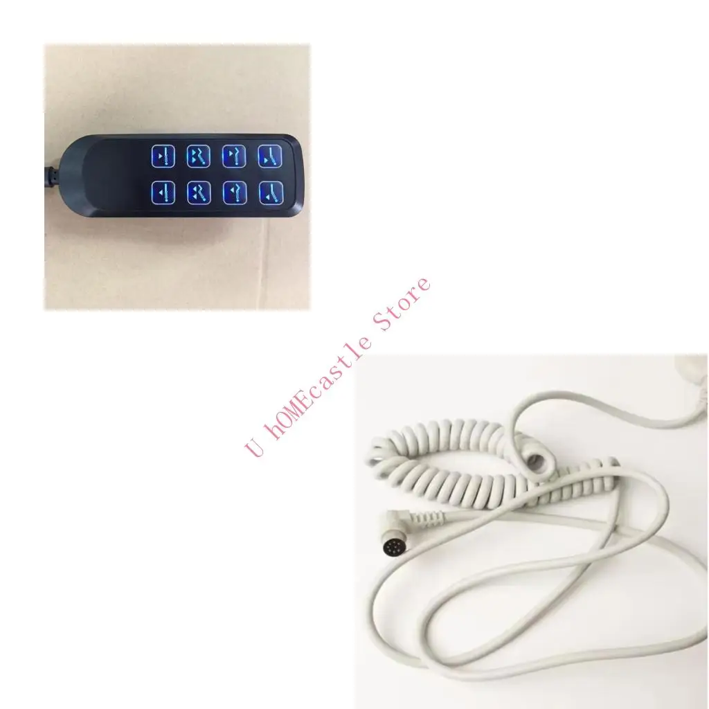 63HF Lifting Bed Controller With 8 Pin 9 Cores Plug Lift Chair Hand Controller
