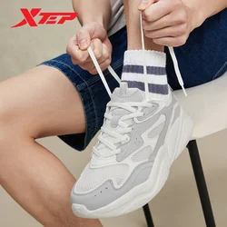 Xtep Casual Shoes For Men 2024 Summer Comfortable Men's Sports Shoes Mixed Color Fashion Stability Outdoor Shoes 876219320024