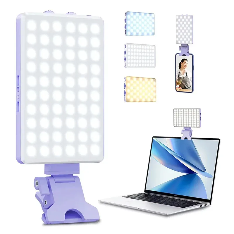 

ANLAIKE V12A RGB portable desktop pocket phone clip fill light live video camera selfie atmosphere lighting light