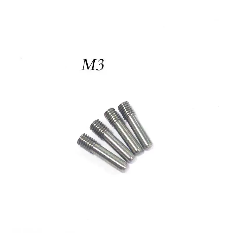 TBSCRC 12Pcs Stainless Steel M3 M4 Headless Hexagon Driveshaft Screw Pins for 1/10 RC Car Crawler