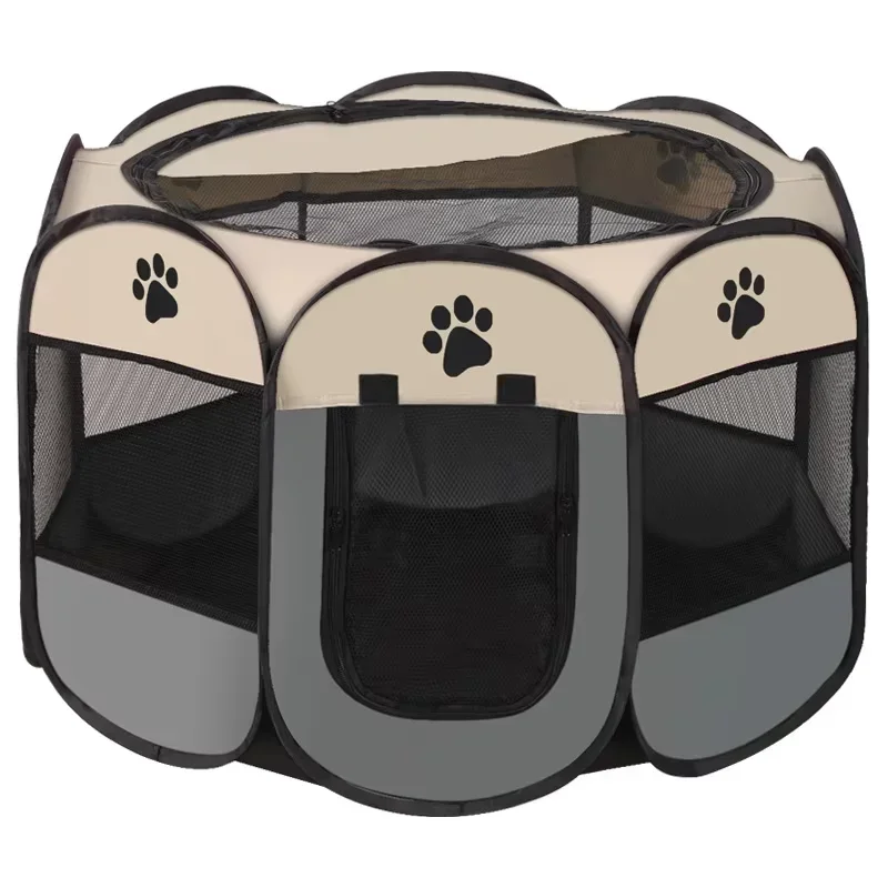 

Folding Pet Tent Dog House Camping Accessories Pet Cage Octagonal Cage Fence Outdoor Playpen Puppy Shelter