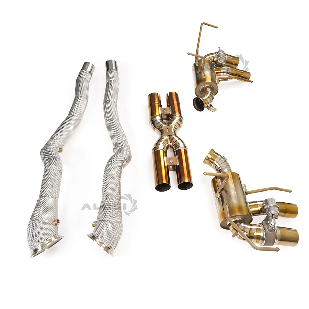 

Suitable for Ferrari F12 6.3V12 Titanium with Valve Controller Insulated Full Exhaust System Stainless Steel Downspout