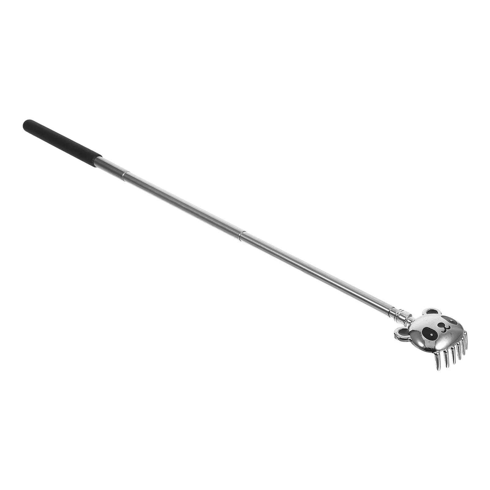 Stainless Steel Extendable Panda Back Scratcher Telescopic Itch Relief Massager Tool Home Use Funny Animal Design