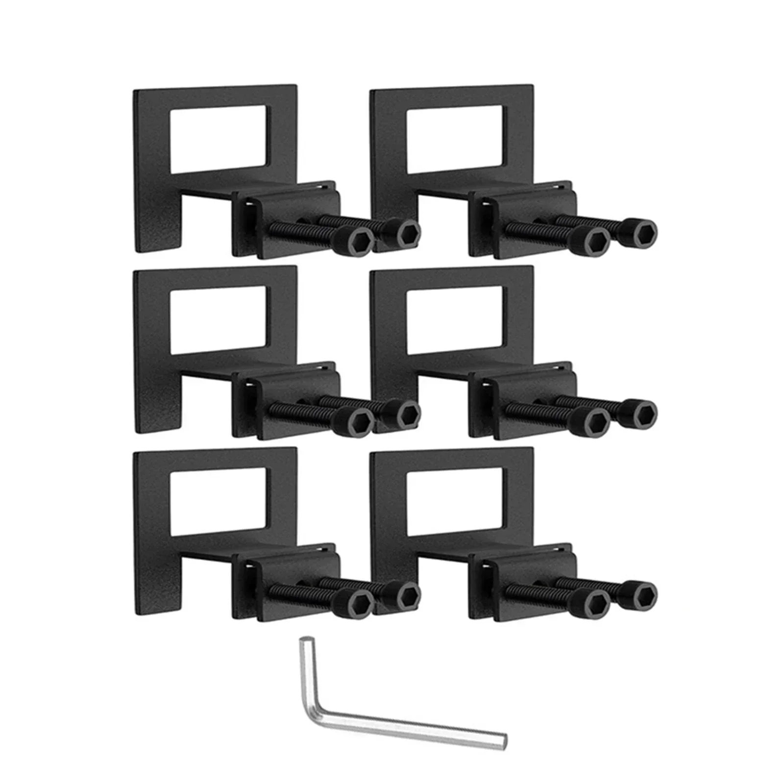 6pcs Bed Frame Mattress Stop Asjustables Bed Non-Slip Brackets Prevent Sliding Holder Retainers Bar Sliding Stopper Tool