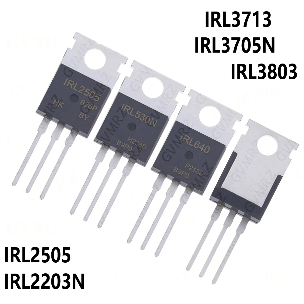 10PCS TO-220 IRL2203N IRL2505 IRL3705N IRL3713 IRL3803 IRL510N IRL520N IRL530N IRL540N IRL630 IRL640 IRL7833 TO-220 transistor