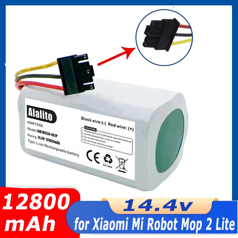 High Capacity 3500mAh Battery for Xiaomi Robot Vacuum S20 14.4V Original Size Easy Install Sweeper Replacement.