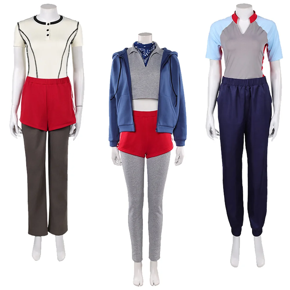 

Eleven Cosplay TV ST 5 Costume Outfit for Women Adult Girls Short Sleeved Top Pants Jacket Daily Wear Dress Halloween Disguise
